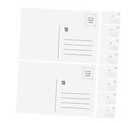 DIKACA 10Pcs Blank Greeting Postcards Bulk Writable DIY Cards with Printed Lines for Custom Messages Love Gratitude Support Office School Travel Use