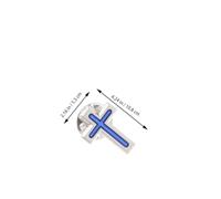 DIKACA 10pcs Christian Cross Lapel Pins for First Communion and Baptism Metal Religious Brooches for Men and Women Elegant Spiritual Jewelry Party Favor