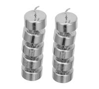 DIKACA 10pcs Chrome Plated Calibration Weights with Hanger for Laboratory Scale Calibration Heavy Duty Iron Masses for Accurate Weighing in Industrial and Lab Settings