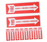 DIKACA 10pcs Fire Extinguisher Sign Labels Self-Adhesive Safety Decals for Retail Stores Offices Restaurants Warning Stickers to Enhance Fire Extinguisher Visibility