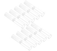 DIKACA 10pcs Hexagonal Pen Box Acrylic Pen Case Empty Boxes for Wrapping Display Storage Case Lightweight Plastic Container for Organizing Writing Tools