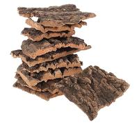 DIKACA 10Pcs Natural Tree Bark Reptile Climbing Platform Decorative Bark for Lizards Geckos Bearded Dragons Terrarium Landscape Safe Durable