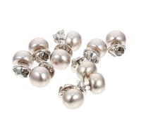 DIKACA 10Pcs Silver Invisible Snap Buttons Nail-Free Hidden Clothes Safety Buckles Detachable Anti-Exposure Fasteners for Women'S Shirts Cardigans