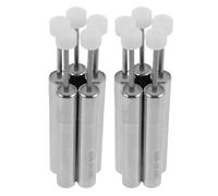 DIKACA 10pcs Stainless Steel Hydraulic Damper for Kitchen Trash Can Lid Mini Shock Absorber Piston for Quiet Close Corrosion-resistant Replacement Parts for Home Office and Cabinets