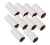 DIKACA 10pcs Sticky Lint Roller Refills Adhesive Pet Hair Remover Tape for Clothes Upholstery Car Home Office Replacement Sheets