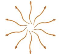 DIKACA 10pcs Waterproof Plastic Bird Perches for Parrot Cage Accessories Universal Indoor Bird Stand Bars for Cockatiels Budgies