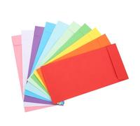 DIKACA 120pcs Budget Cash Envelopes with Self-Seal Adhesive Stripe Colored Paper Envelopes for Money Saving Challenges Tips Checks and Ticket Storage