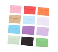 DIKACA 120Pcs Mini Envelopes Paper Small Greeting Card Stationery for Wedding Birthday Shower Fundraisers Scrapbooking Decoration Random Color