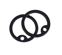 DIKACA 12pcs Dog Tag Silencers Silicone Id Card Silencer Circle for Pet Tag Dog Silence Circle to Prevent Deterrent Devices