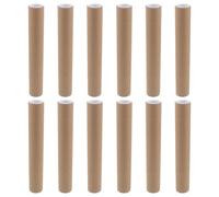 DIKACA 12pcs Kraft Mailing Tubes X Heavy Duty Postal Tubes with Secure End Caps for Protecting Blueprints Posters Artwork Maps and Documents Storage