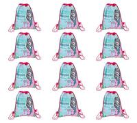 DIKACA 12Pcs Mermaid Cartoon Drawstring Bags for, Non-Woven Storage Pouches and School Backpacks, Assorted Colors, Lightweight Drawstring School Bags for ’S Daily Use
