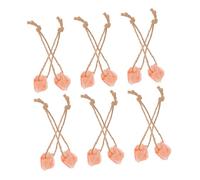 DIKACA 12pcs Natural Pink Salt Lick Blocks for Livestock Sheep Cattle Deer Alpaca Mineral Nutrition Chew Portable Mineral Salt Bricks for Farm Animals