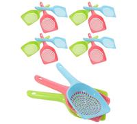 DIKACA 15PCS Cat Litter Scoop Set with Fine Mesh Sifting Portable Plastic Kitten Scoop for Cat Litter Box Cleaning Multi-Color Pet Poop Scooper Rake and Dogs