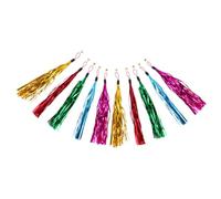 DIKACA 15pcs Cat Teaser Wand Replacement Tassel Heads with Bell Interactive Sound for Cats Random Color for Indoor Play and Exercise Random Color