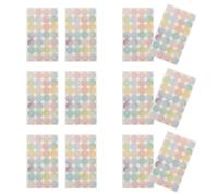 DIKACA 16 Sheets Self-Adhesive Hole Reinforcement Labels for Loose Leaf Paper Binder Hole Protector Stickers Strong Adhesive Repair Rings for Planner Diaries and Craft Paper