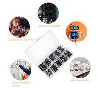 DIKACA 180Pcs Micro Tactile Momentary Button Kit Pin Push Switch Assortment for Remote Controllers Electronic Household Appliances Storage Box Included