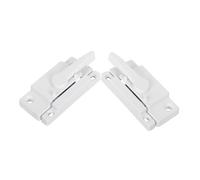 DIKACA 2 Pair White Sliding Window Locks with Screws Security Door Stoppers for Horizontal Vertical Single Double Hung Upvc Windows Left Right Usable Sash Locks