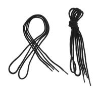 DIKACA 2 Pairs Fire Resistant Heavy Duty Boot Laces for Welding Shoes Thick Black Shoelaces for Work Boots Men Quick Replacement Fireproof Laces for Heat-resistant Welding Protection