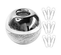 DIKACA 2 Sets Metal Paper Clips for Crafts with Magnetic Holder Creative Shaped Binder Clips for Office and Document Management with Decorative Project Paperclip Organizer for Teachers