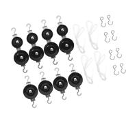 DIKACA 2 Sets Metal Pulley for Middle School Physics with Fixed and Movable Pulleys Rope and Hooks Included Mechanical Teaching Tool for Force Measurement and Balance Experiments