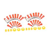 DIKACA 2 Sets Reusable Silicone Caulk Tool with Stainless Steel Nozzles and Replaceable Bases Professional Finishing Kit for Easy Caulking and Seam Smoothing in Kitchen Bathroom and Brick