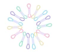 DIKACA 200pcs Pastel Color Elastic Chicken Leg Bands Comfortable Identification Foot Tags for Chicks Small Poultry Pigeons and Doves and Bright Bands for Farm Use
