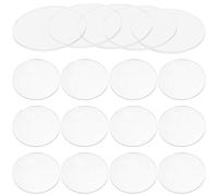DIKACA 20Pcs 5X5Cm Round Acrylic Circle Blanks Sheets 0.2Cm Thick Acrylic Discs for DIY Crafts and Industrial Use