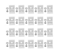 DIKACA 20pcs Aluminum Extrusion L Bracket 2-Hole T Slot Corner Connectors with Fasteners for 2020 Profile Rail Industrial Hardware Accessories