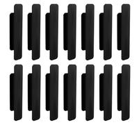 DIKACA 20pcs Black Adhesive Cabinet Door Handles Self-Adhesive Pull Handles for Kitchen Cupboards Drawers Sliding Doors Multipurpose Installation-Free