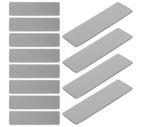 DIKACA 20pcs Blank Engraving Plates Stainless Steel Stamping Tags Rectangular Metal Craft Tags Versatile for Business Professional Applications Employee Details Names