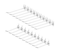 DIKACA 20Pcs Heavy Duty Heart Apple Shaped Display Shelf Hooks for Hole Board Wall Storage Racks Premium Iron Organizers for Supermarket Jewelry Shop Garage Workshop Use
