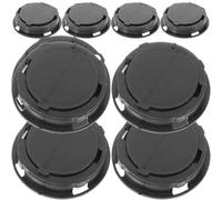 DIKACA 20pcs Piggy Bank Bottom Caps round ABS Plugs for Plaster Dolls | Reusable Stopper Replacement, Easy to Clean Design, Black Finish, DIY Bank Makers and Coin Savers