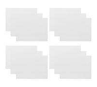 DIKACA 20pcs PVC Wall Siding Repair Patch Stickers Self-Adhesive Vinyl Hole Cover for Fence and Wall Skirting White 15x20cm Mobile Home