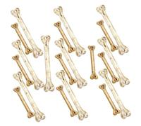 DIKACA 20pcs Realistic Simulation Bone Props with DIY Hanging Bone Charms for Halloween Decoration and Prank Multi-functional Skeleton Accessories for Haunted Houses and Crafting