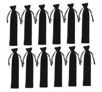 DIKACA 20pcs Velvet Drawstring Pen Bags Double-Sided Thickened Soft Pencil Cases Compact Pouches for School Office Travel Jewelry Candy Wedding Favors
