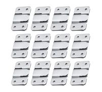 DIKACA 24Pcs Large Stainless Steel Interlocking Picture Frame Hangers Heavy Duty Keyhole Wall Hooks for Photo Frames and Mirrors, Sturdy Metal Picture Hanging Hardware for Home and