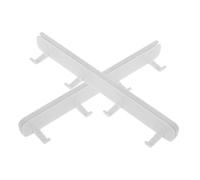 DIKACA 2pcs Adhesive Under Cabinet Utensil Hanger Rack with Sliding Retractable Hooks for Kitchen Bathroom Door Back Storage Space Saving Organizer
