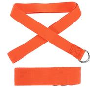 DIKACA 2pcs Adjustable Orange Yoga Strap Set, Non-Elastic Stretch Resistance Bands for Professional Yoga, Household Exercise, and Multi-Function Workout Support