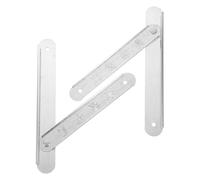 DIKACA 2pcs Aluminum Alloy Ladder Tie Rods Step Ladder Hinges Replacement for Home Attic Use
