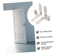 DIKACA 2pcs Cabinet Hinges Invisible Rotating Pivot Hinges Heavy Duty Door Window Hardware for Smooth Closing Mechanism