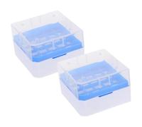 DIKACA 2pcs Cryotube Box Pp Plastic for Lab Freezer Box Storage Containers Liquid Tube Container