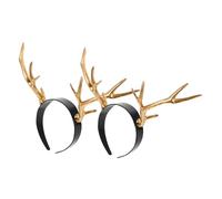 DIKACA 2pcs Deer Antler Headband Antler Headpiece for Role-playing Headband for Christmas Photography and Holiday Parties