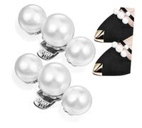 DIKACA 2pcs Detachable Imitation Pearl Shoe Clips for Flats and High Heels Wedding Decorations Elegant Shoe Charms with Secure Firm Hold and Versatile Styling