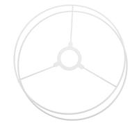 DIKACA 2pcs DIY Lampshade Holder Wire Frame Rings 25cm Diameter Iron Lampshade Support for Table Lamp Wire Frame Making Accessories