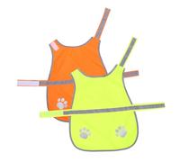 DIKACA 2pcs Dog Reflective Vest for Night Walking and Hunting High Visibility Safety Jacket with Water-resistant Fabric Quick Fastening Design for Outdoor Activities and Traffic Accident