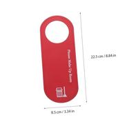 DIKACA 2PCS Double-sided Do Not Disturb Door Hanger Sign with PU Leather Privacy Door Knob Sign for Hotel Office Bedroom Clear Please Make Up and Do Not Disturb Instructions Fits Various