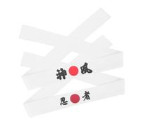 DIKACA 2Pcs Japanese Karate Headbands Breathable Wide Chef Bandanas for Men Women Sweat-absorbing Versatile Sports Hair Accessories for Yoga Running Cycling and Martial Arts Training