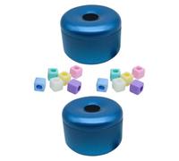 DIKACA 2Pcs Metal Parrot Training Bird Coin Box Playthings for Small to Medium Birds Interactive Intelligence Exercise for Parakeets Cockatiels Lovebirds African Grey