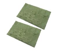 DIKACA 2pcs Moss Reptile Carpet Mats for Lizards Snakes Turtles Non-toxic Reptile Flooring Soft Artificial Grass Liner for Vivarium and Pet Cage
