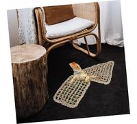 DIKACA 2pcs Natural Woven Reptile Hammock for Bearded Dragons Geckos Anoles Breathable Hanging Bed with Easy Fixing for Sleeping and Playing Light Brown Cushions